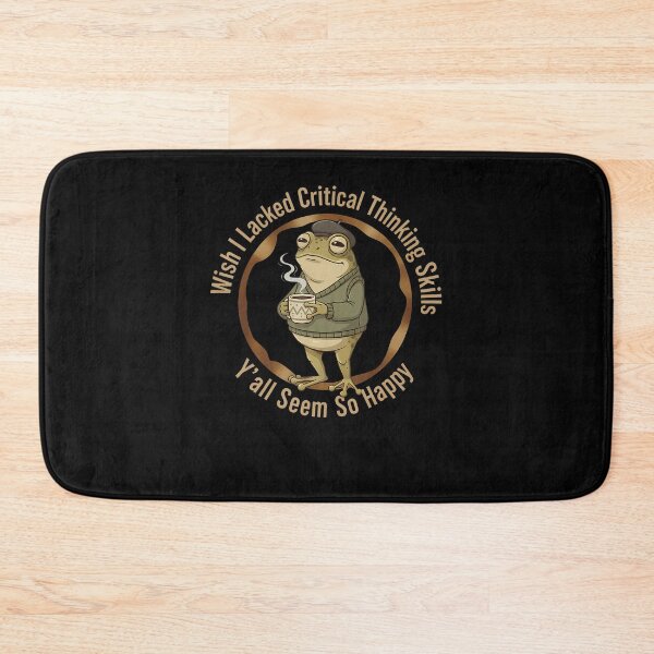 Item preview, Wish I Lacked Critical Thinking Skills Funny Frog Coffee designed and sold by Mdcazeem.