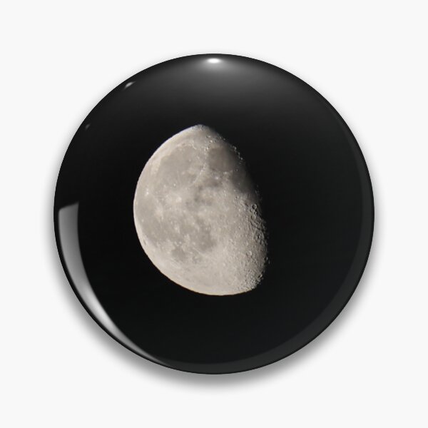 Item preview, Waxing Gibbous Moon Surface and Craters against Pitch Black Sky designed and sold by NorthWild.