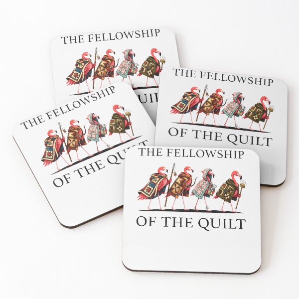 Item preview, The Fellowship Of The Quilt Flamingo Patchwork Quilter Craft designed and sold by Mdcazeem.