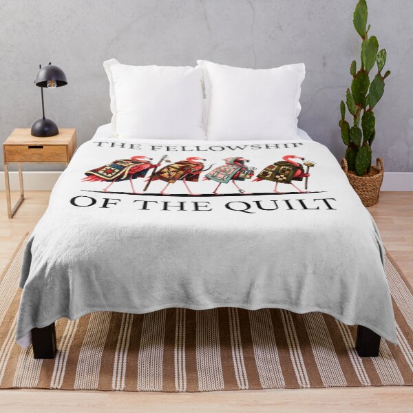 Item preview, The Fellowship Of The Quilt Flamingo Patchwork Quilter Craft designed and sold by Mdcazeem.