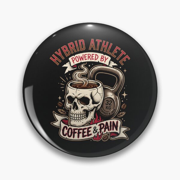 Item preview, Hybrid Athlete Fitness Skull Kettlebell Workout Merch designed and sold by SplashTastic.