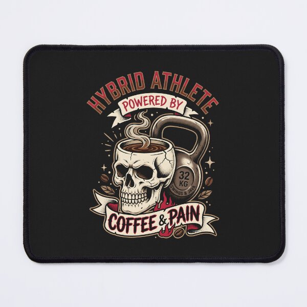 Item preview, Hybrid Athlete Fitness Skull Kettlebell Workout Merch designed and sold by SplashTastic.