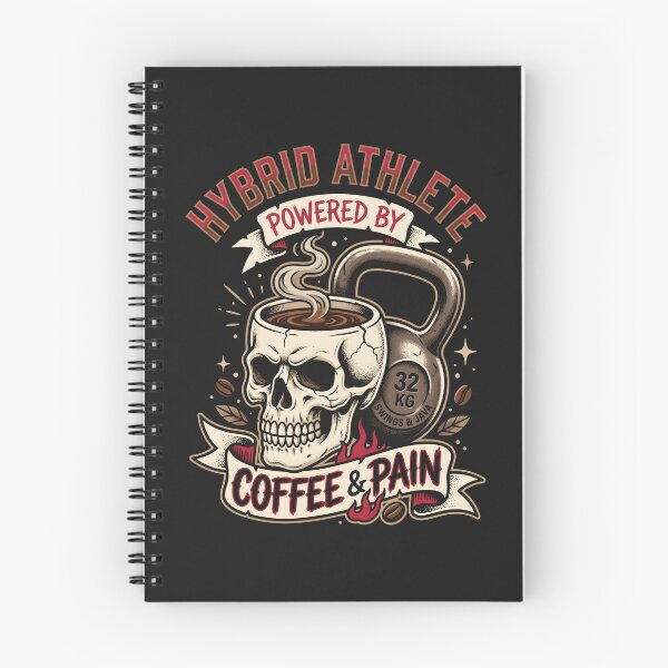 Item preview, Hybrid Athlete Fitness Skull Kettlebell Workout Merch designed and sold by SplashTastic.