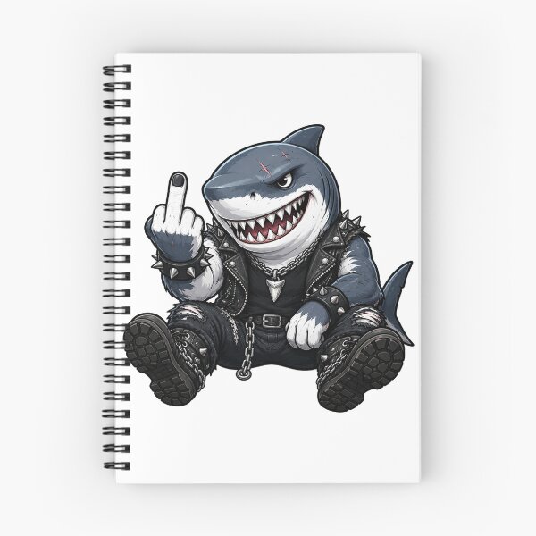Item preview, Middle Finger Rebellious Shark designed and sold by pUNKnown.