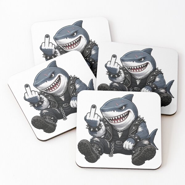 Item preview, Middle Finger Rebellious Shark designed and sold by pUNKnown.