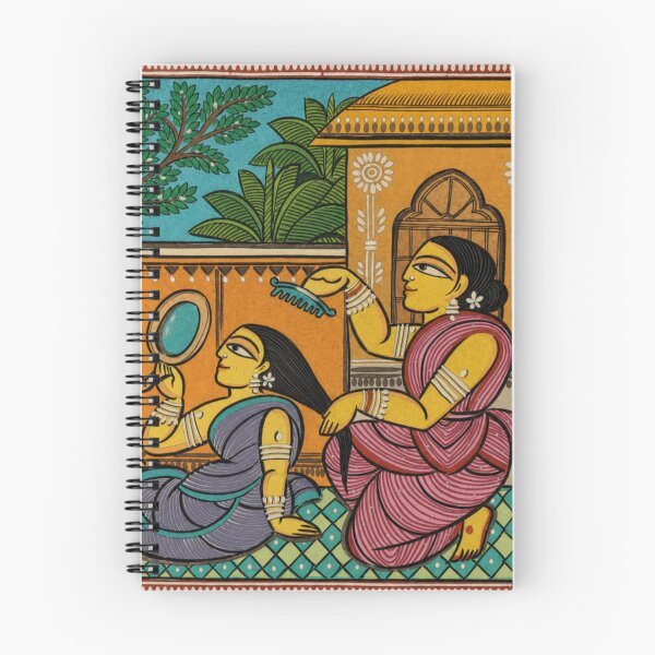 Item preview, Traditional Pattachitra Art – Women in a Palace Courtyard designed and sold by COSAIRe.
