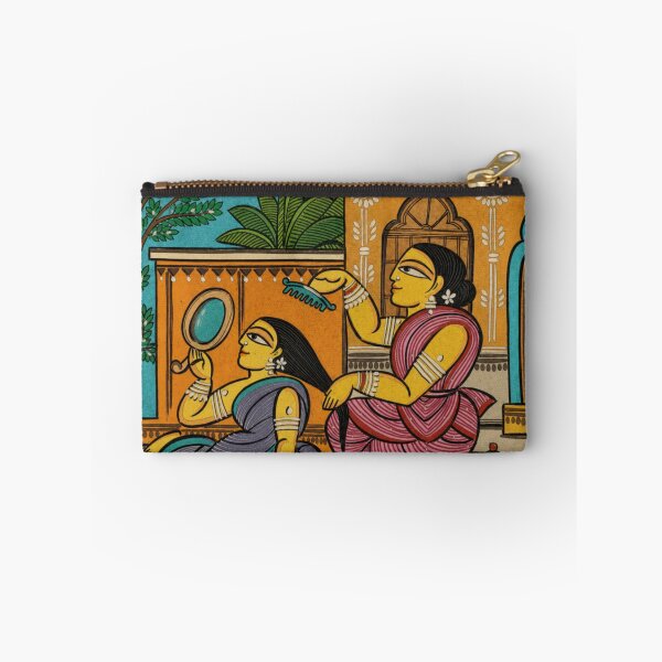 Item preview, Traditional Pattachitra Art – Women in a Palace Courtyard designed and sold by COSAIRe.