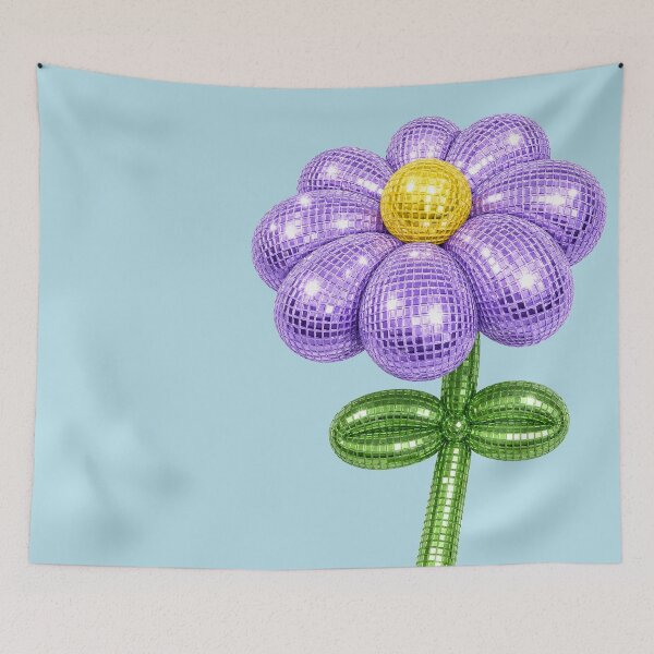 Item preview, Purple Disco Balloon Flower designed and sold by Ellie Dyer.