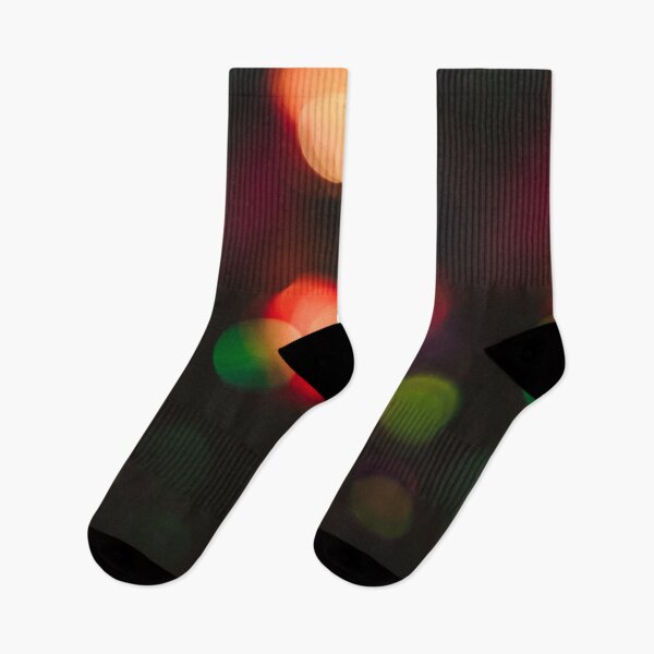 Item preview, Abstract Dark Bokeh Lights with Warm Red and Emerald Green Glow designed and sold by NorthWild.