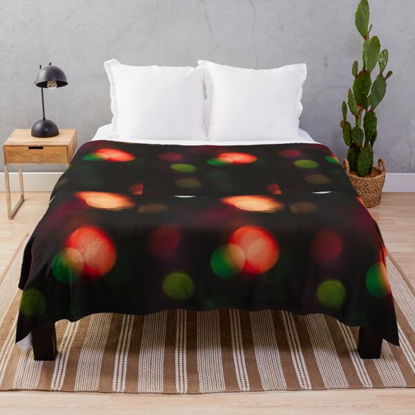 Item preview, Abstract Dark Bokeh Lights with Warm Red and Emerald Green Glow designed and sold by NorthWild.