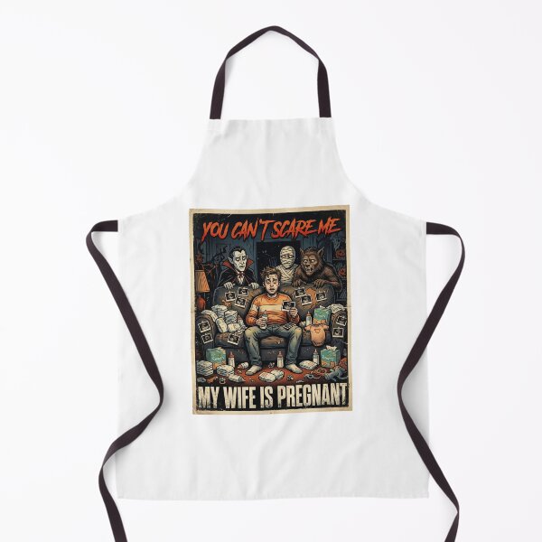 Item preview, You Can't Scare Me My Wife Is Pregnant - Vintage Horror Poster designed and sold by BumbleBloom7.