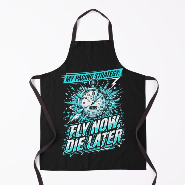 Item preview, Fly Now Die Later Pacing Strategy Shattered Stopwatch Workout Graphic designed and sold by SplashTastic.