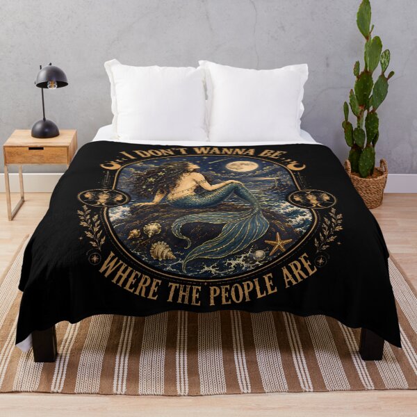 Item preview, I Don'T Wanna Be Where The People Are Gothic Mermaid designed and sold by Mdcazeem.