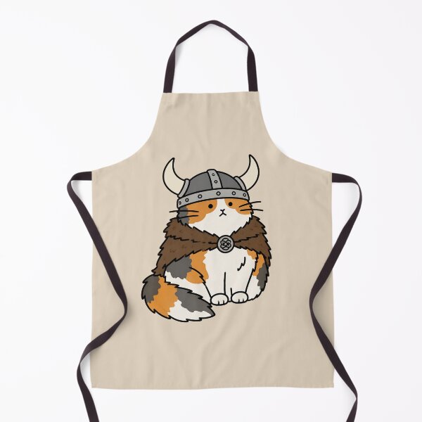 Item preview, Cute Viking Cat Sticker Design designed and sold by MonkiFlipp.