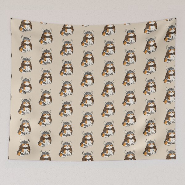 Item preview, Cute Viking Cat Sticker Design designed and sold by MonkiFlipp.
