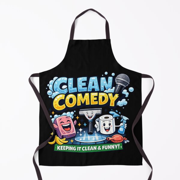 Item preview, Clean Comedy Keeping It Clean and Funny - Stand-Up Comedian Cartoon designed and sold by SidTastic .