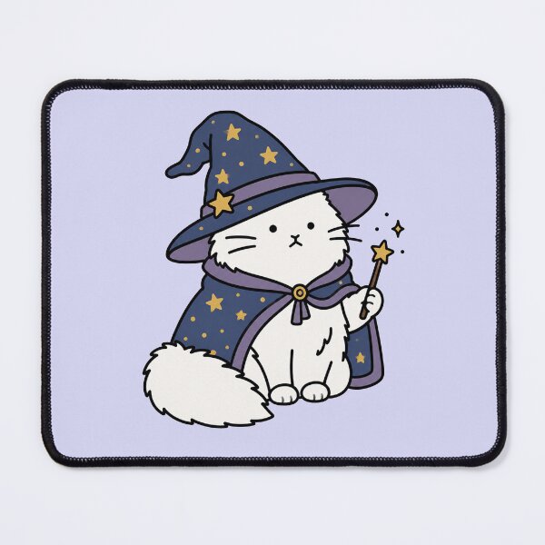 Item preview, Cute Wizard Cat Sticker Design designed and sold by MonkiFlipp.