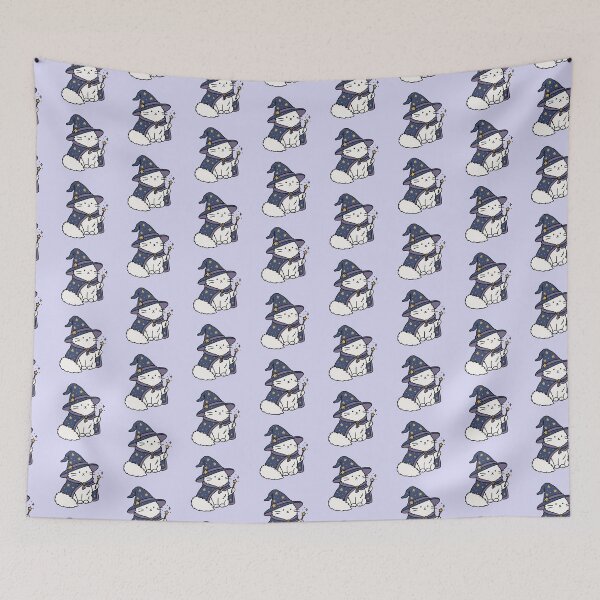 Item preview, Cute Wizard Cat Sticker Design designed and sold by MonkiFlipp.