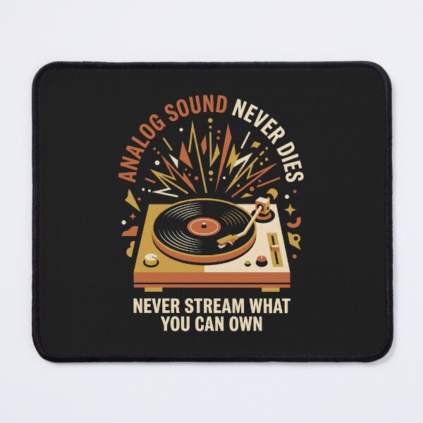 Item preview, Analog Sound Never Dies Turntable Vinyl Record Audiophile Design designed and sold by SplashTastic.