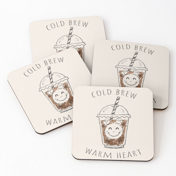 Item preview, Cold Brew Warm Heart - Iced Coffee Lover designed and sold by Vanilla-Girl.