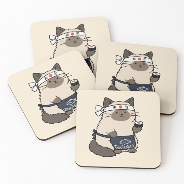 Item preview, Cute Sushi Chef Cat Sticker designed and sold by MonkiFlipp.