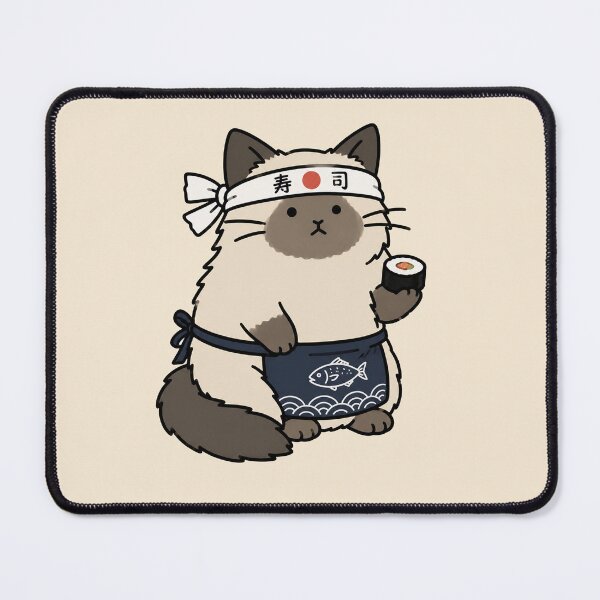 Item preview, Cute Sushi Chef Cat Sticker designed and sold by MonkiFlipp.
