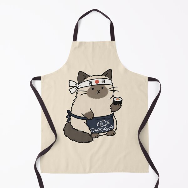 Item preview, Cute Sushi Chef Cat Sticker designed and sold by MonkiFlipp.
