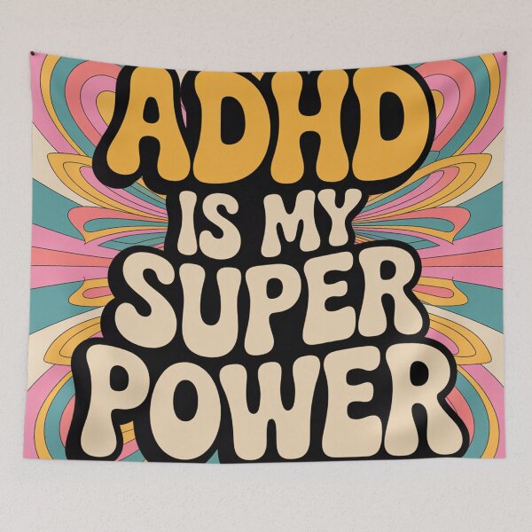 Item preview, Copy of ADHD is my super power orange back ground designed and sold by Faerieglen.
