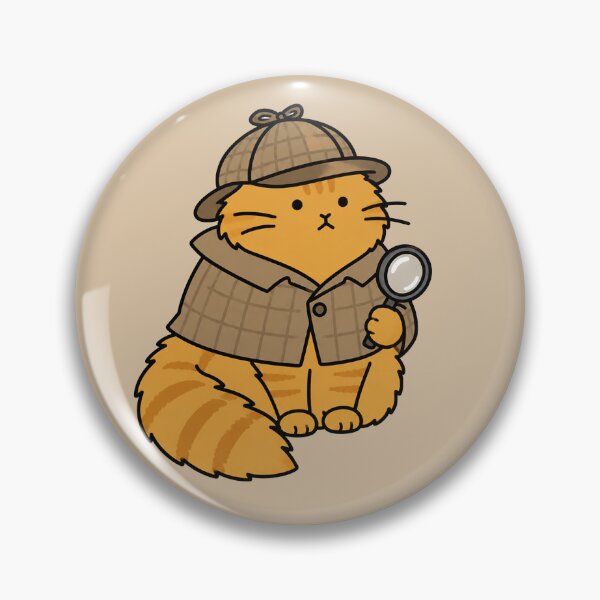 Item preview, Cute Detective Cat Sticker designed and sold by MonkiFlipp.