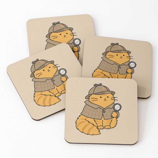 Item preview, Cute Detective Cat Sticker designed and sold by MonkiFlipp.