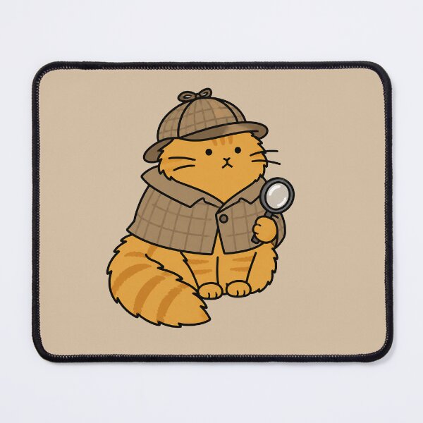 Item preview, Cute Detective Cat Sticker designed and sold by MonkiFlipp.