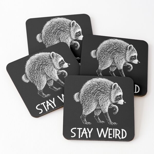 Item preview, Stay Weird Funny Timothy Raccoon designed and sold by Mdcazeem.
