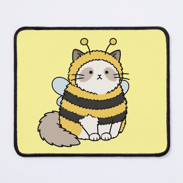 Item preview, Cute Bumble Bee Cat Sticker designed and sold by MonkiFlipp.