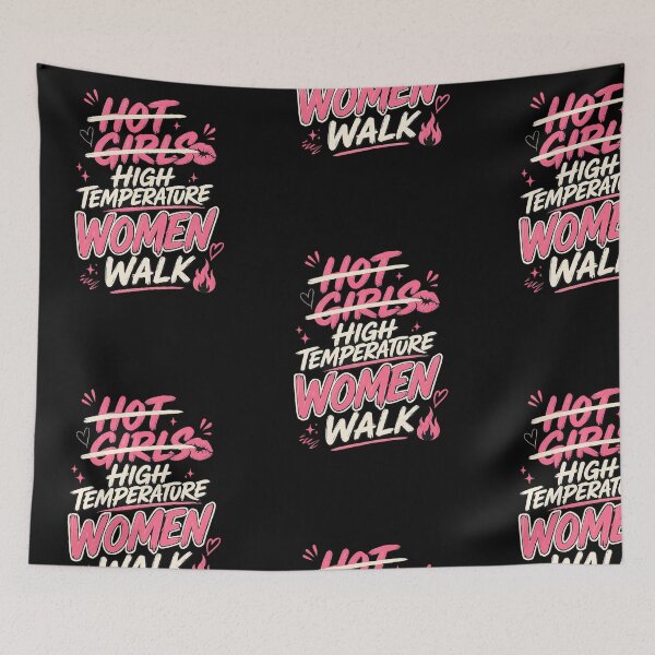 Item preview, Hot Girl Walk Parody High Temperature women designed and sold by Fortified.