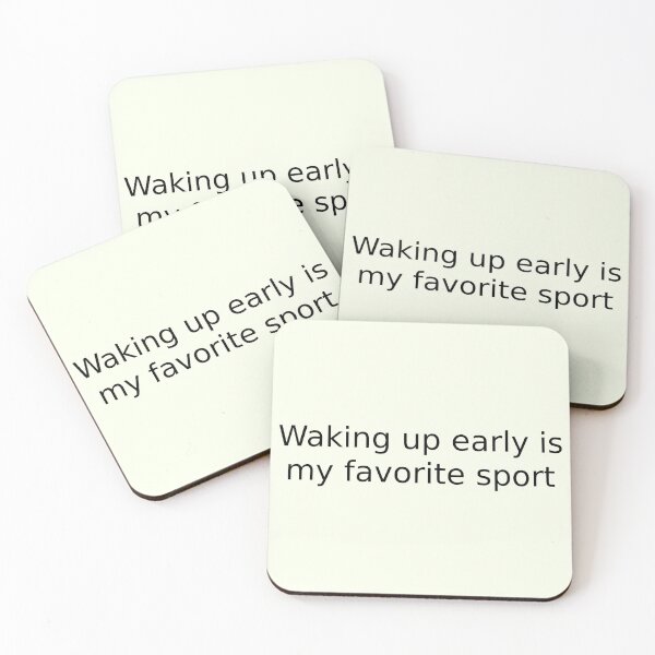 Item preview, Waking up early is my favorite sport designed and sold by English Learning.
