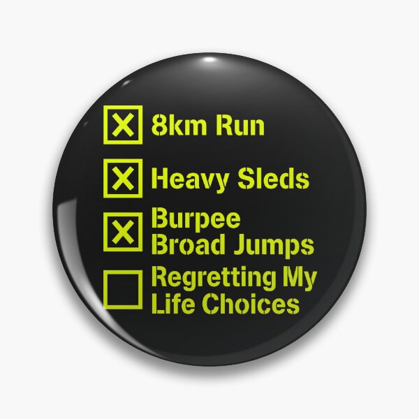 Item preview, Regretting My Life Choices Gym Workout Stencil Checklist Merch designed and sold by SplashTastic.