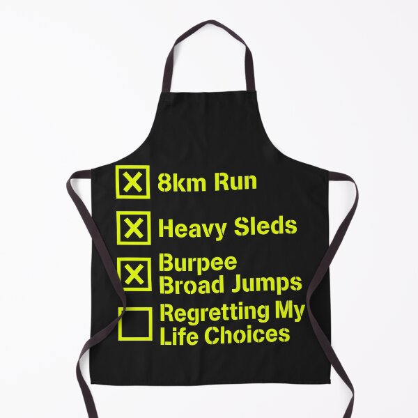 Item preview, Regretting My Life Choices Gym Workout Stencil Checklist Merch designed and sold by SplashTastic.