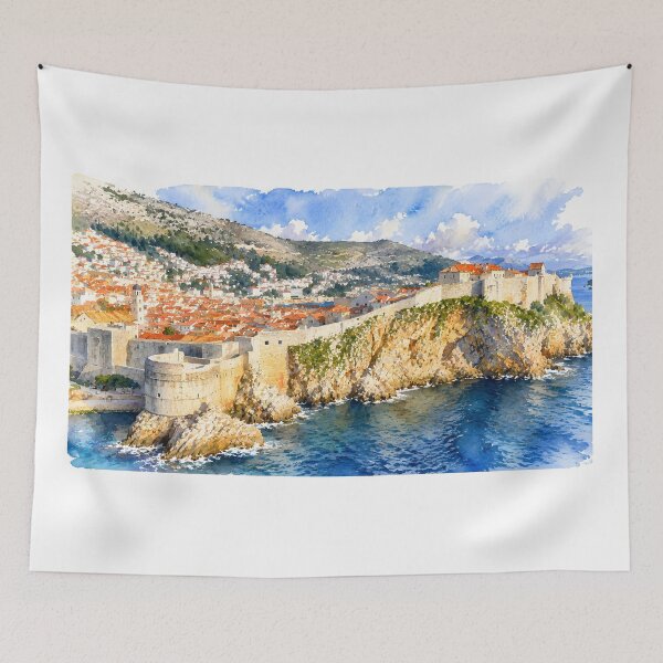 Item preview, Dubrovnik Old Town & City Walls designed and sold by HOMETOWN86.