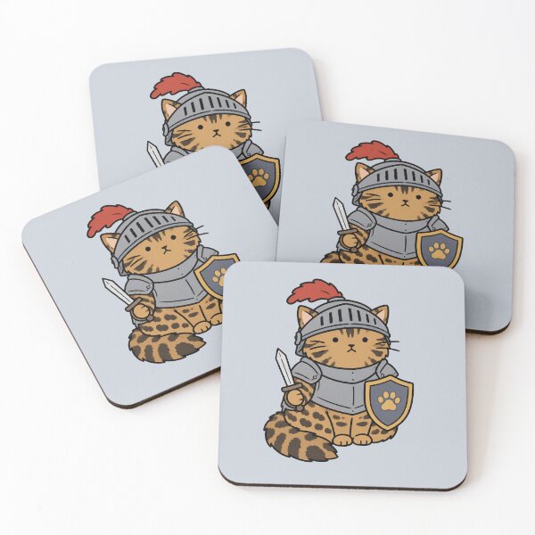 Item preview, Cute Knight Cat Sticker designed and sold by MonkiFlipp.