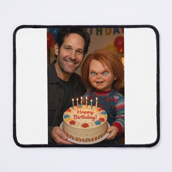 Item preview, Paul rudd chucky horror movie film happy birthday funny meme memes parody designed and sold by CheeseBlueprint.