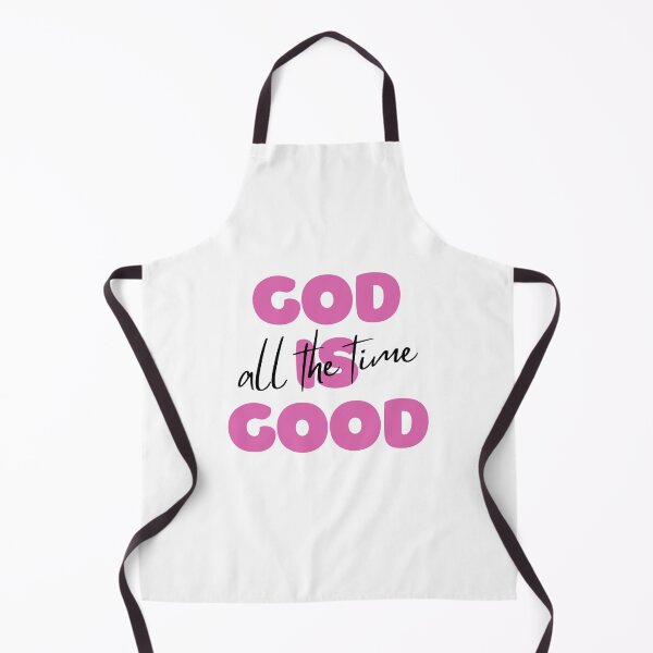 Item preview, "God Is Good All The Time" Pink Text Motivational Message designed and sold by CaribbeanClown.