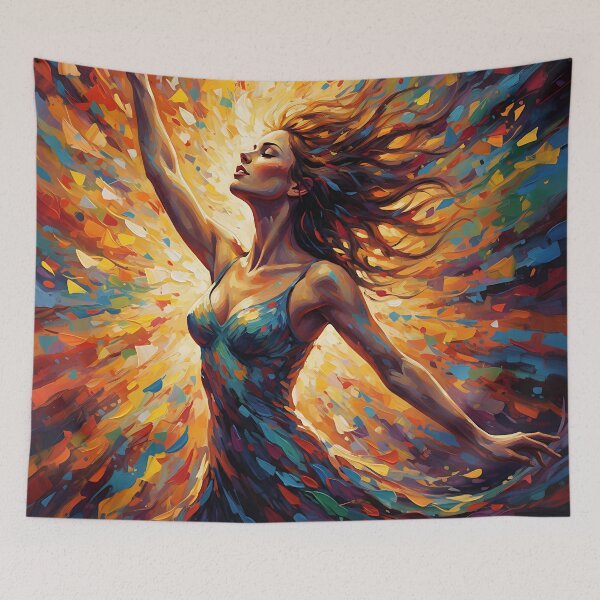 Item preview, Radiant Soul in Motion – Vibrant Abstract Expression Art designed and sold by Atelier Nova.