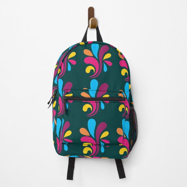 Item preview, Dark Teal Retro Leaf Swirl Seamless Pattern designed and sold by Jyoti Digital Artist.