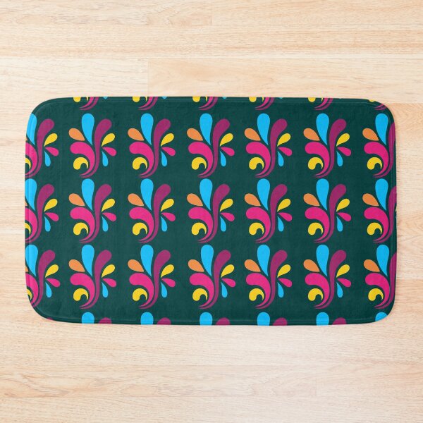 Item preview, Dark Teal Retro Leaf Swirl Seamless Pattern designed and sold by ​Jyoti Digital Artist.