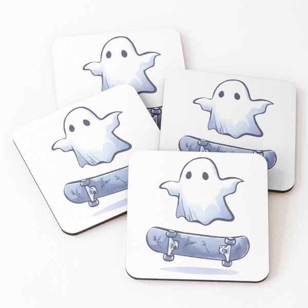 Item preview, Summerween Cutie Skateboarding Ghost designed and sold by pixiedustpaint.