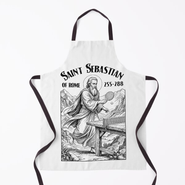 Item preview, Table Tennis Player Funny Patron Saint Sebastian Sport designed and sold by GrandeDuc.