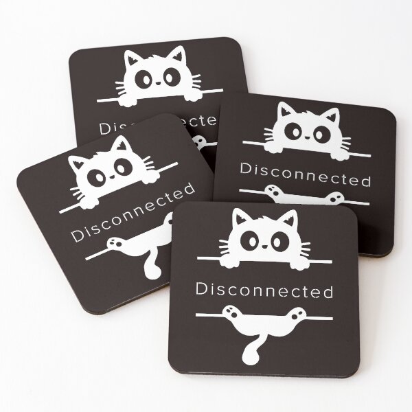 Item preview, Disconnected | Cat Operating System | Minimalist Funny Cat designed and sold by ContigoART.