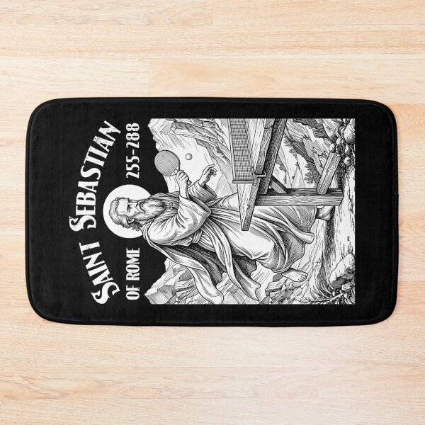 Item preview, Table Tennis Player Funny Patron Saint Sebastian Sport designed and sold by GrandeDuc.