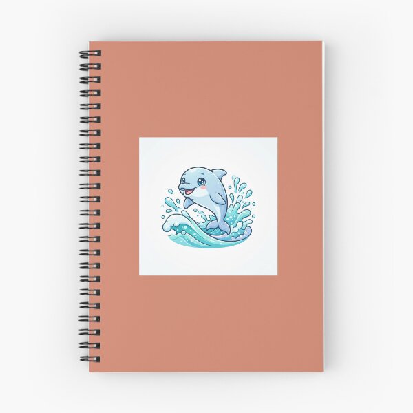 Item preview, Cute Kawaii Dolphin Sticker | Adorable Baby Dolphin Ocean Animal | Pastel Marine Life Gift designed and sold by KalaPXL.