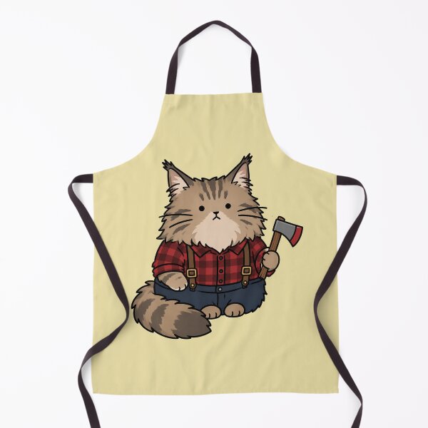 Item preview, Cute Lumberjack Cat Sticker designed and sold by MonkiFlipp.